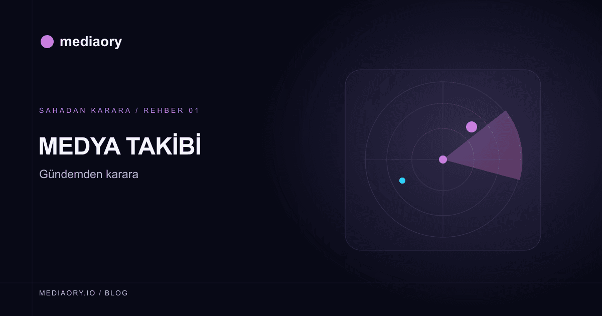 Medya takibi nedir? Markanız için ilk izleme planı — Mediaory rehber kapağı